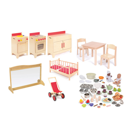 Complete Domestic Role Play Area Set 2-3yrs (with resource)