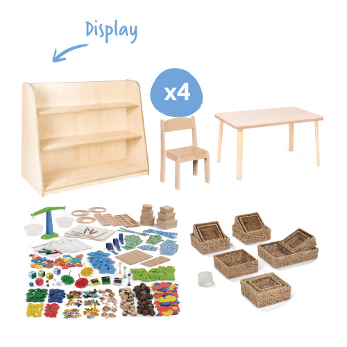 Complete Maths Area Set 4-5yrs (with HLSU2D, RCTLA53 & 4xChairs31)