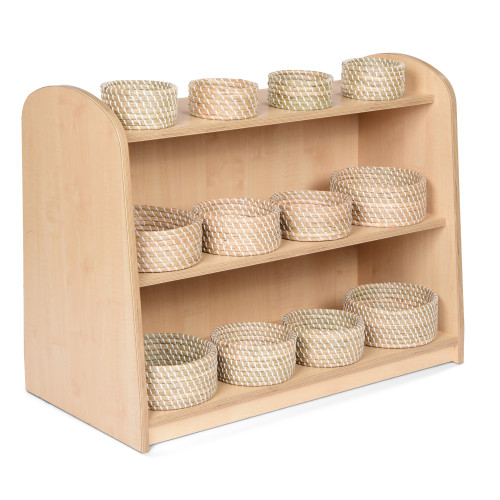 Low Level Unit with Natural Round Basket Set