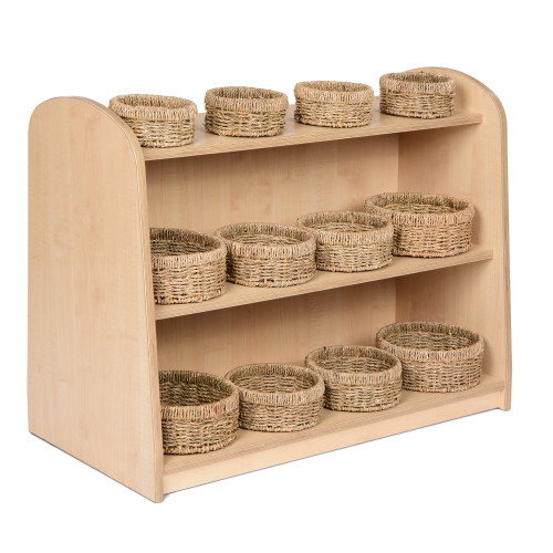 Low Level Unit with Round Seagrass Basket Set (With LLCSU)