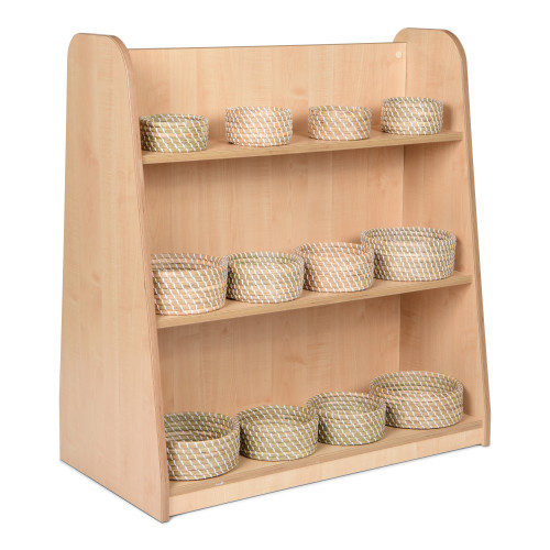 Mid Level Unit with Natural Round Basket Set