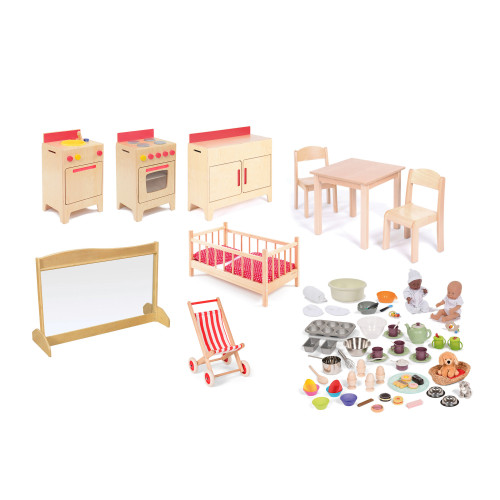 Complete Domestic Role Play Area Set 2-3yrs (with resource)