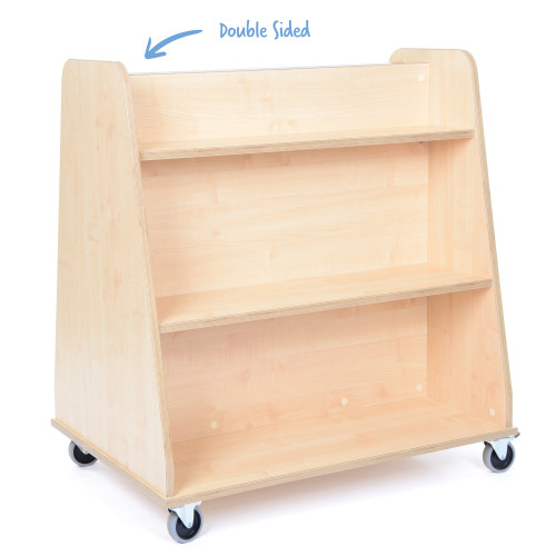Mobile Double Sided Shelving Unit