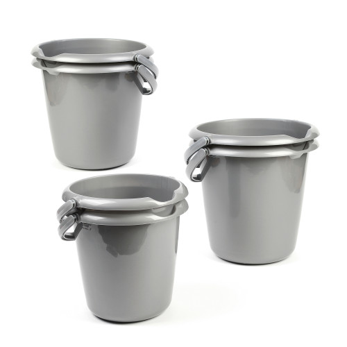 Set of Grey Buckets