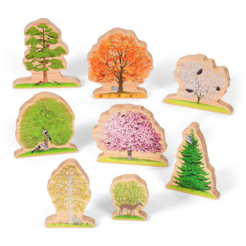 Small World Double Sided Wooden Seasonal Trees