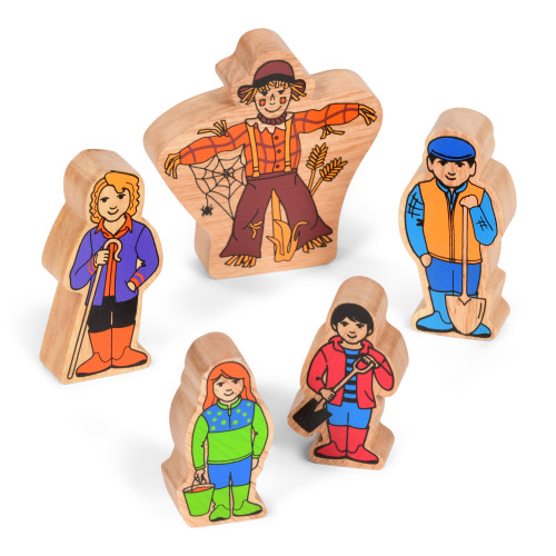 Wooden Farm Characters Set