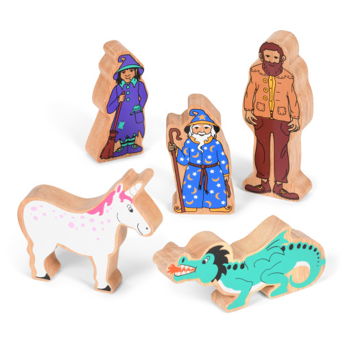 Wooden Fantasy Characters Set