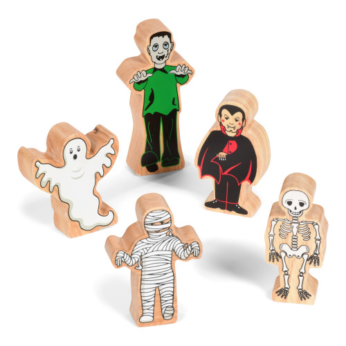 Wooden Scary Characters Set