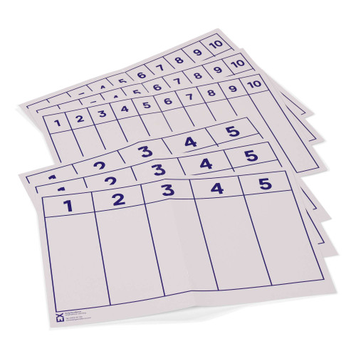 Set of 6 1-5 and 1-10 Number Boards