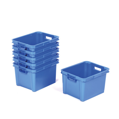 Early Excellence Medium Plastic Boxes Blue Kit of 5