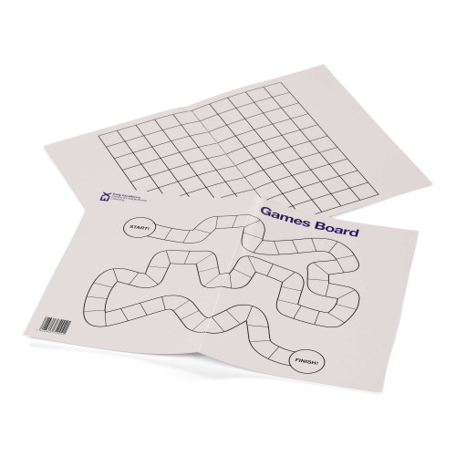 Set of 2 Maths Snake and 100 Square Games Boards