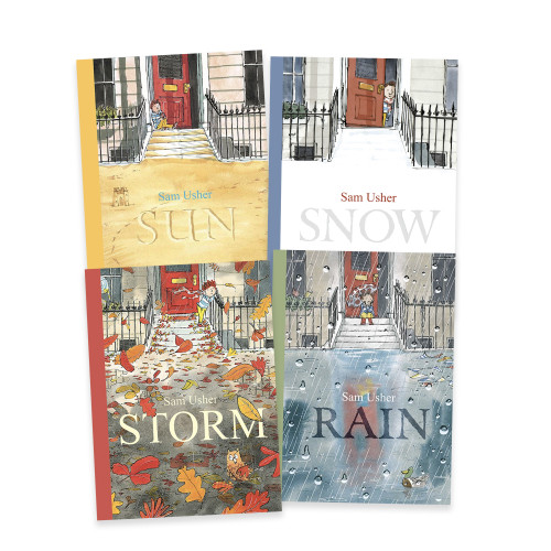 Weather Book Set Rain, Storm, Snow and Sun
