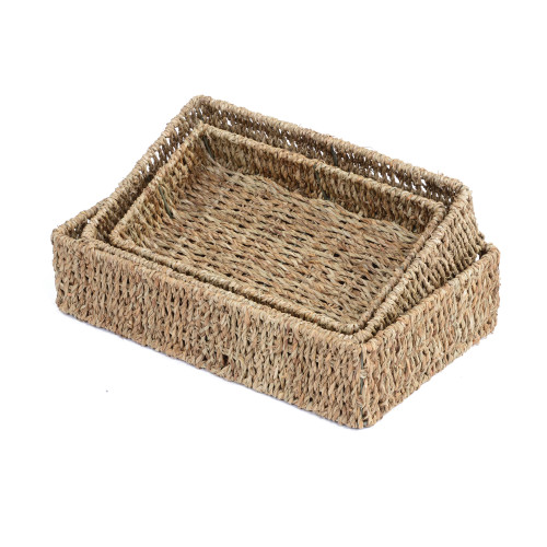 Set of Rectangular Seagrass Baskets