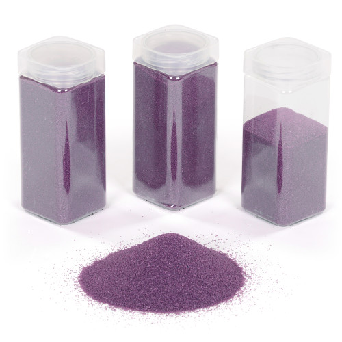 Containers of Purple Sand