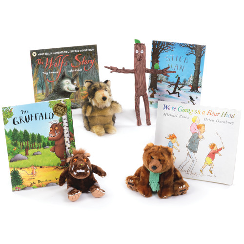Contemporary Tales Books and Finger Puppets Collection 3-6yrs