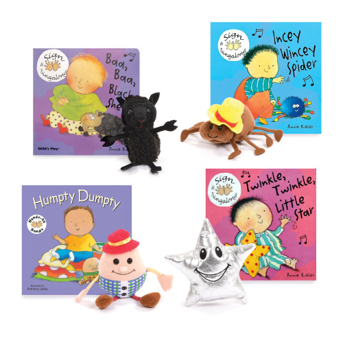 Nursery Rhymes Book and Puppet Set