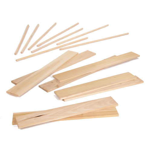 Outdoor Play Wooden Poles and Planks Collection