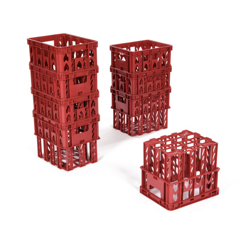 Set of Red Play Crates