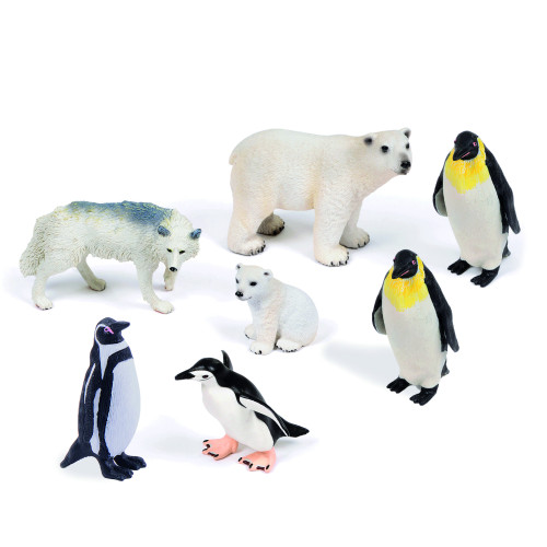 Set of Small World Polar Animals