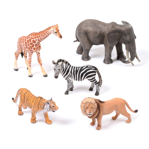 Set of 5 Wild Safari Small World Animals
