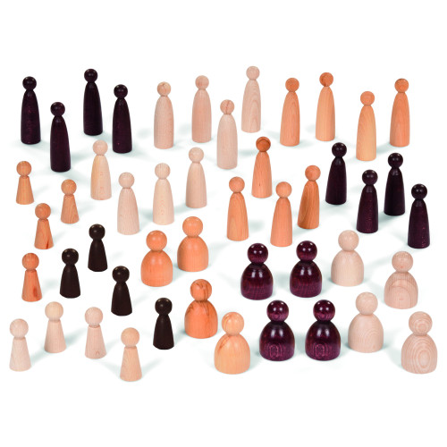 Large Set of Mixed Wooden Figures