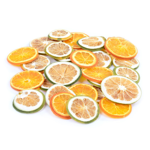 Set of Natural Materials Orange and Lime Slices