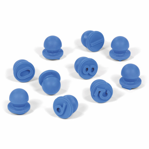 Set of Soft Grip Number Stampers for Dough Play