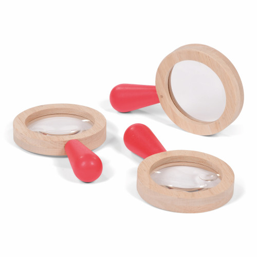 Set of Wooden Magnifiers for Early Years Science