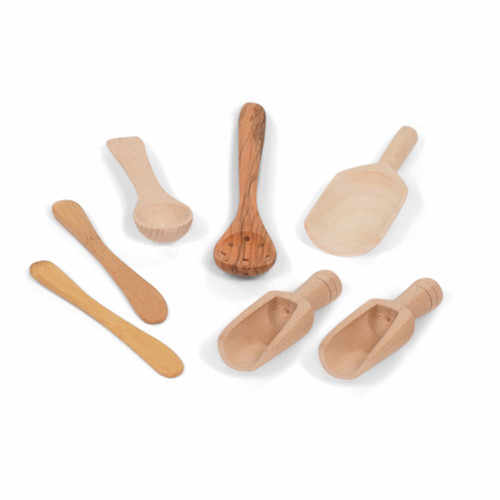 Set of Wooden Scoops & Spoons
