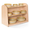 Low Level Yellow Trim Round Basket Storage Set