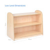 Low Level Closed Shelving Unit with Mirror