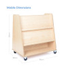 Mobile Double Sided Shelving & Book Unit