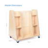 Mobile Double Sided Shelving & Role Play Unit