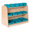 Low Level Plastic Storage Set (Turquoise)